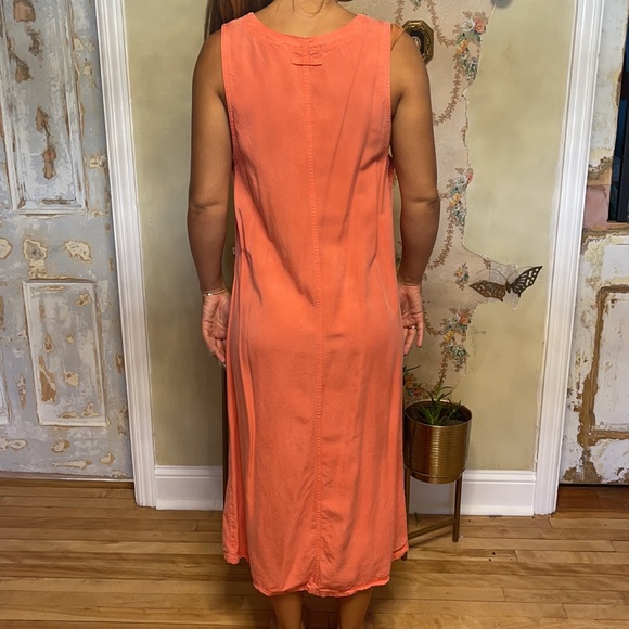 Natural Origins Maxi Dress w/Buttons size S petite - Picture 3 of 8